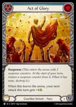 Act of Glory (Blue) (Rainbow Foil) - Super Slam (Common) [SUP-197]