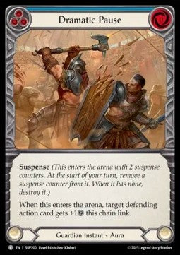 Dramatic Pause (Blue) (Rainbow Foil) - Super Slam (Common) [SUP-200]