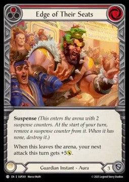 Edge of Their Seats (Red) (Rainbow Foil) - Super Slam (Common) [SUP-201]