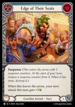 Edge of Their Seats (Blue) (Regular) - Super Slam (Common) [SUP-203]