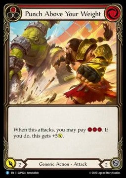 Punch Above Your Weight (Red) (Rainbow Foil) - Super Slam (Rare) [SUP-224]