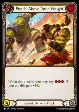 Punch Above Your Weight (Yellow) (Rainbow Foil) - Super Slam (Rare) [SUP-225]