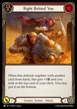 Right Behind You (Red) (Regular) - Super Slam (Common) [SUP-233]