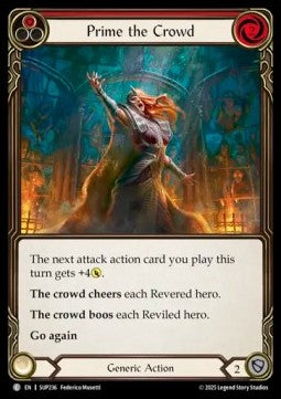 Prime the Crowd (Red) (Regular) - Super Slam (Common) [SUP-236]