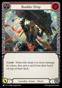 Boulder Drop (Red) (Regular) - Armory Deck: Pleiades (Rare) [APS-008]