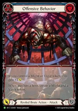 Offensive Behavior (Extended Art Cold Foil) - LGS Promos (Promo) [LGS-420]