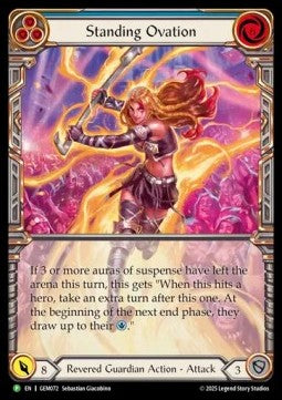 Standing Ovation (Extended Art Rainbow Foil) - GEM Pack Promos (Promo) [GEM-072]