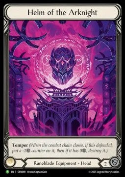 Helm of the Arknight (Extended Art Rainbow Foil) - GEM Pack Promos (Promo) [GEM-081]
