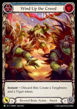 Wind Up the Crowd (Extended Art Rainbow Foil) - GEM Pack Promos (Promo) [GEM-085]