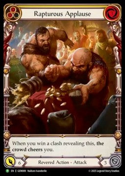 Rapturous Applause (Yellow) (Extended Art Regular) - GEM Pack Promos (Promo) [GEM-089]