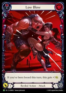 Low Blow (Extended Art Rainbow Foil) - GEM Pack Promos (Promo) [GEM-093]