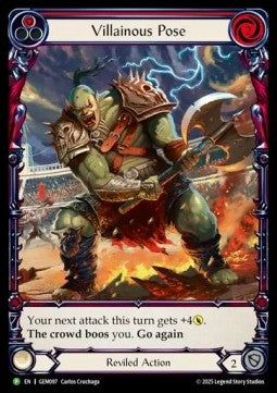 Villainous Pose (Red) (Extended Art Regular) - GEM Pack Promos (Promo) [GEM-097]