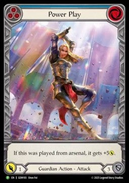 Power Play (Blue) (Extended Art Regular) - GEM Pack Promos (Promo) [GEM-103]