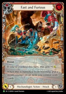 Fast and Furious (Extended Art Rainbow Foil) - GEM Pack Promos (Promo) [GEM-104]