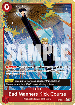 Bad Manners Kick Course (OP04-016) (V.2) - The Best Vol.2 (Alternate Art) [PRB02-OP04-016]