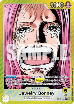 Jewelry Bonney (OP13-100) (V.2) - Carrying on his Will (Alternate Art) [OP13-100]
