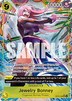 Jewelry Bonney (OP13-108) (V.2) - Carrying on his Will (Alternate Art) [OP13-108]