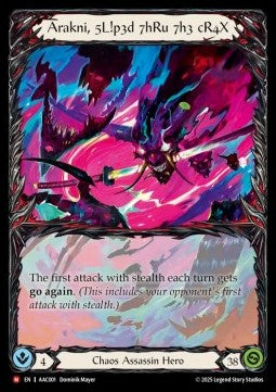Arakni, Slipped Through The Cracks (Regular) - Armory Deck: Arakni (Majestic) [AAC-001]