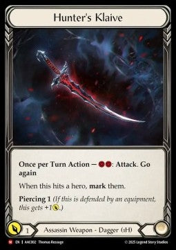 Hunter's Klaive (Regular) - Armory Deck: Arakni (Majestic) [AAC-002]