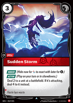 Sudden Storm - Spiritforged (Uncommon) [SFD-017]