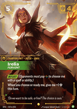 Irelia, Fervent (V.2 - Showcase) - Spiritforged (Showcase) [SFD-057a]