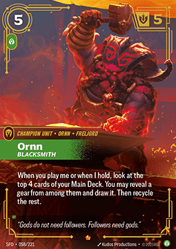 Ornn, Blacksmith (V.1 - Epic) - Spiritforged (Epic) [SFD-058]
