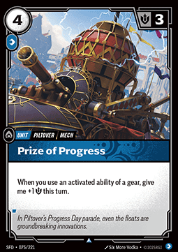 Prize of Progress - Spiritforged (Uncommon) [SFD-075]