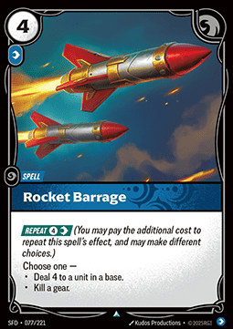 Rocket Barrage - Spiritforged (Uncommon) [SFD-077]