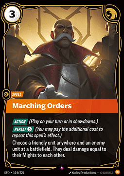 Marching Orders - Spiritforged (Rare) [SFD-114]
