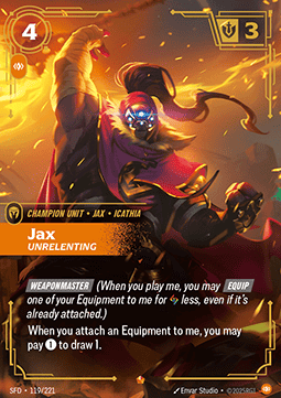 Jax, Unrelenting (V.1 - Epic) - Spiritforged (Epic) [SFD-119]