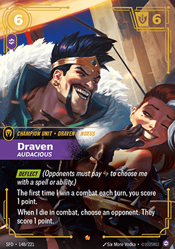Draven, Audacious (V.1 - Epic) - Spiritforged (Epic) [SFD-148]