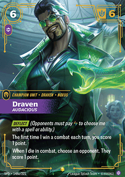 Draven, Audacious (V.2 - Showcase) - Spiritforged (Showcase) [SFD-148a]