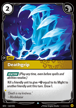 Deathgrip - Spiritforged (Uncommon) [SFD-163]