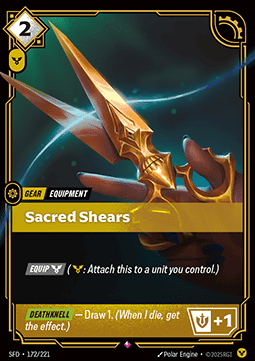 Sacred Shears - Spiritforged (Rare) [SFD-172]