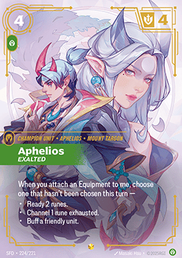 Aphelios, Exalted (V.2 - Showcase) - Spiritforged (Showcase) [SFD-224]