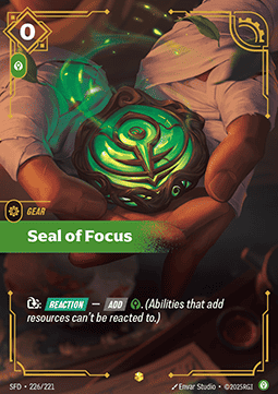 Seal of Focus - Spiritforged (Showcase) [SFD-226]