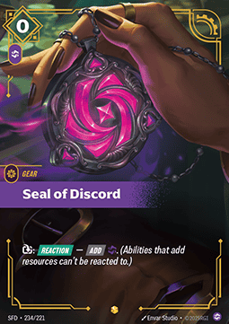 Seal of Discord - Spiritforged (Showcase) [SFD-234]