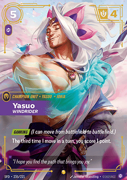 Yasuo, Windrider (V.1 - Showcase) - Spiritforged (Showcase) [SFD-235]