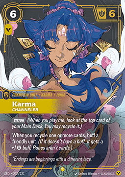 Karma, Channeler (V.1 - Showcase) - Spiritforged (Showcase) [SFD-237]