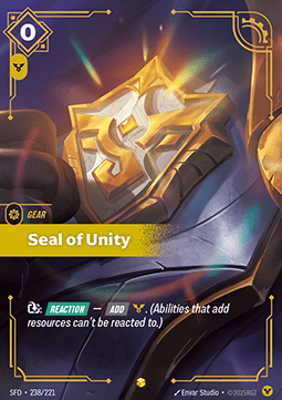 Seal of Unity - Spiritforged (Showcase) [SFD-238]