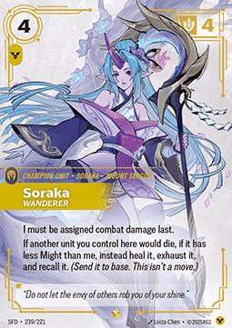 Soraka, Wanderer (V.2 - Showcase) - Spiritforged (Showcase) [SFD-239]