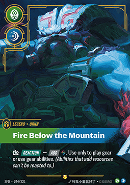 Ornn, Fire Below the Mountain (V.2 - Showcase) - Spiritforged (Showcase) [SFD-244]