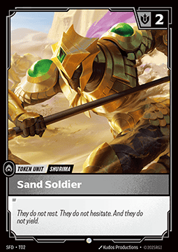 Sand Soldier - Spiritforged (Common) [SFD-T02]