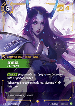 Irelia, Fervent (V.4 - Signed Showcase) - Spiritforged (Signed Showcase) [SFD-225*]
