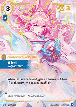 Ahri, Inquisitive (V.2 - Signed Showcase) - Spiritforged (Signed Showcase) [SFD-227*]