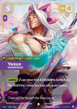 Yasuo, Windrider (V.2 - Signed Showcase) - Spiritforged (Signed Showcase) [SFD-235*]