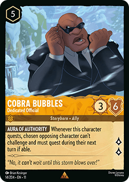 Cobra Bubbles - Dedicated Official - Winterspell (Rare) [11WSP-14]