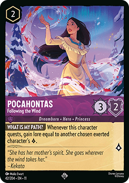 Pocahontas - Following the Wind - Winterspell (Super Rare) [11WSP-42]