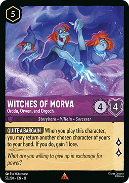 Witches of Morva - Orddu, Orwen, and Orgoch - Winterspell (Rare) [11WSP-57]