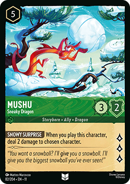 Mushu - Sneaky Dragon (V.1) - Winterspell (Uncommon) [11WSP-82]